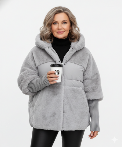 Lydia™ – Stylowa Kurtka z Futrzanym Akcentem