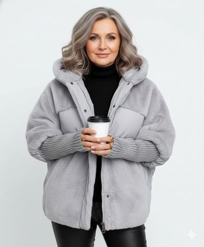 Lydia™ – Stylowa Kurtka z Futrzanym Akcentem