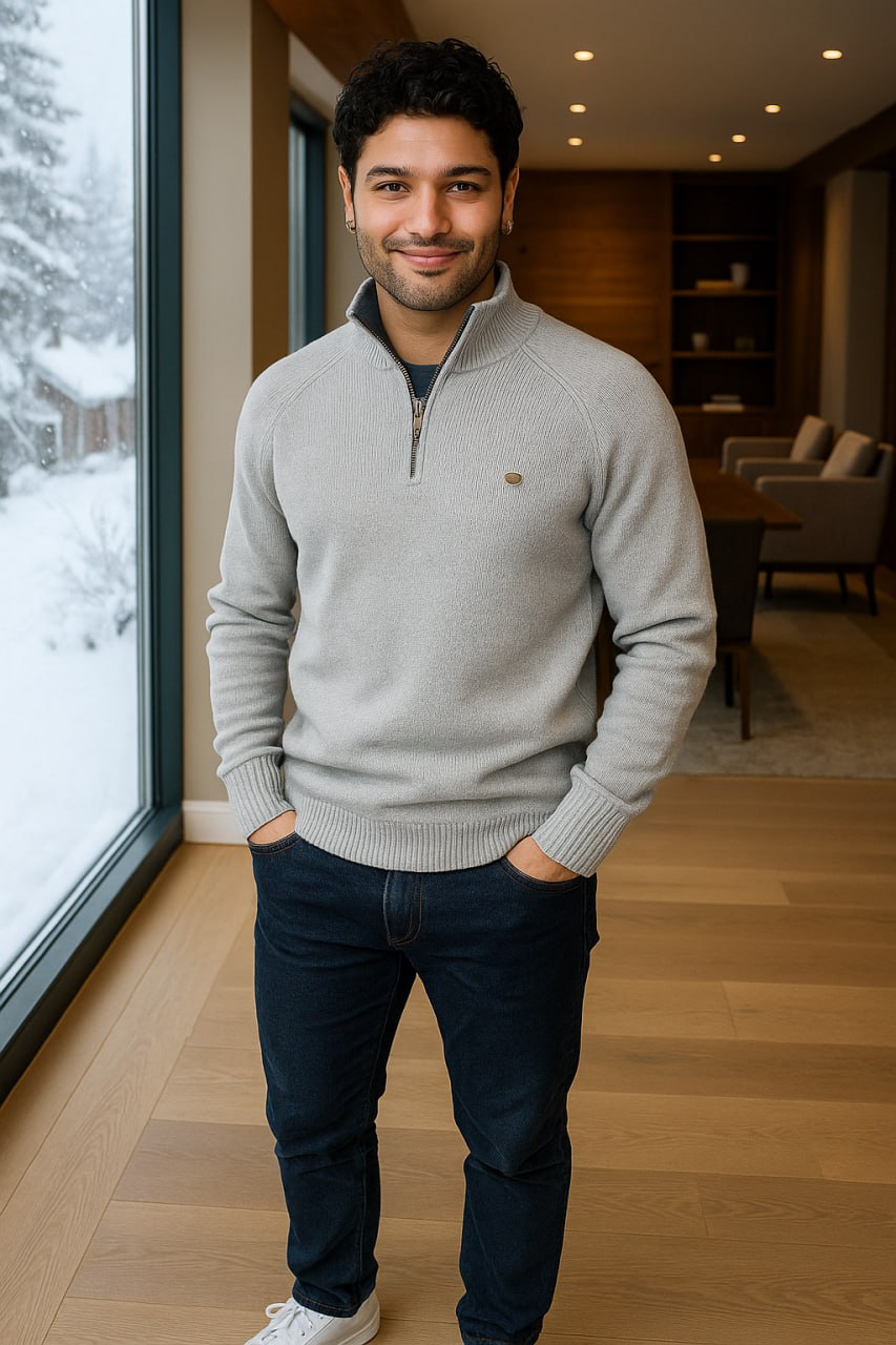 Gianni - Stilvoller Zip-Up Pullover