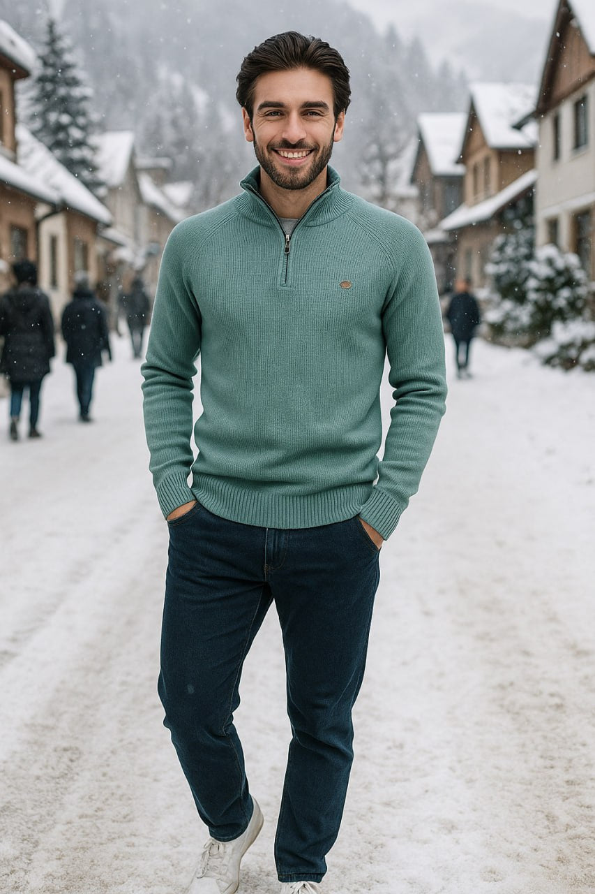 Gianni - Stilvoller Zip-Up Pullover