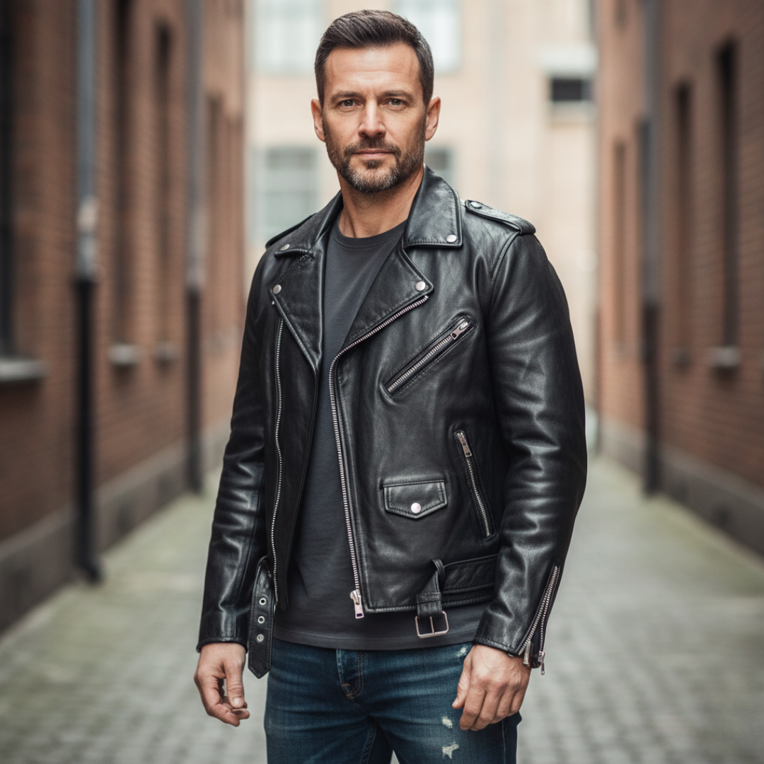 Julian™ – Klasyczna Skórzana Kurtka z Charakterem