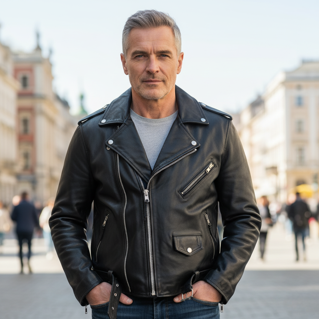 Julian™ – Klasyczna Skórzana Kurtka z Charakterem